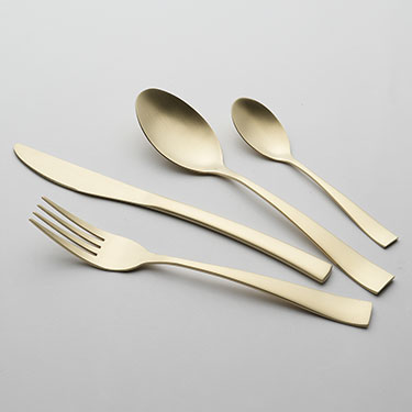 JG 24PÇS FAQUEIRO HOME&amp;CO MADISON INOX DOURADO