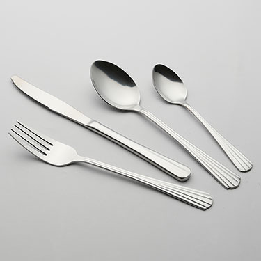 JG 24PÇS FAQUEIRO HOME&amp;CO ATLANTA INOX PRATA