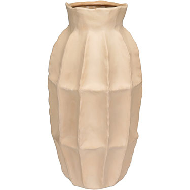 VASO DECORATIVO HOME&amp;CO CERÂMICA 38x19x19cm BEGE