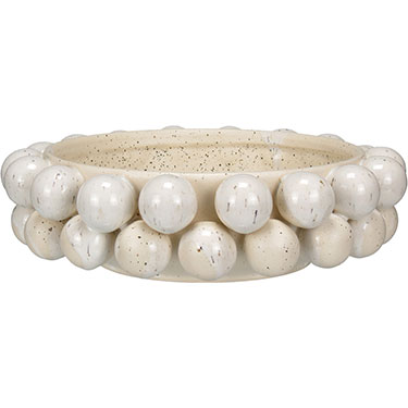 VASO DECORATIVO HOME&amp;CO CERÂMICA 9x30x30cm BEGE