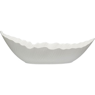 CENTRO MESA HOME&amp;CO CERÂMICA 20x55x25cm BRANCO
