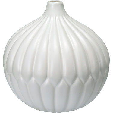 VASO DECORATIVO HOME&amp;CO CERÂMICA 20x20x20cm BRANCO