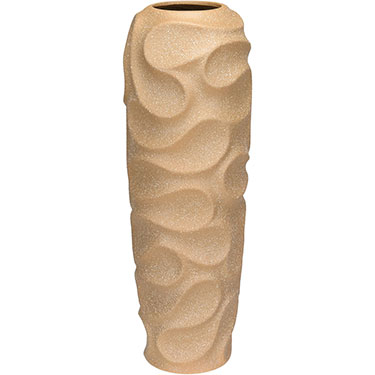 VASO DECORATIVO HOME&amp;CO CERÂMICA 44x15x15cm BEGE