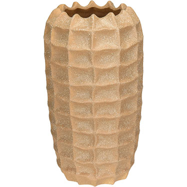 VASO DECORATIVO HOME&amp;CO CERÂMICA 30x16x16cm BEGE