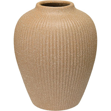 VASO DECORATIVO HOME&amp;CO CERÂMICA 25x20x20cm BEGE
