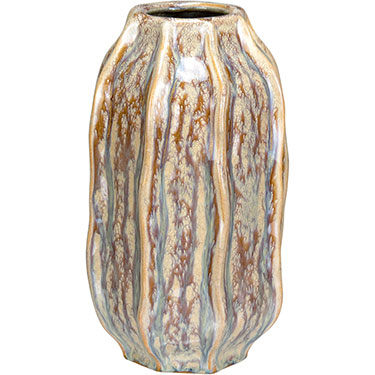 VASO DECORATIVO HOME&amp;CO CERÂMICA 30x20x20cm BEGE