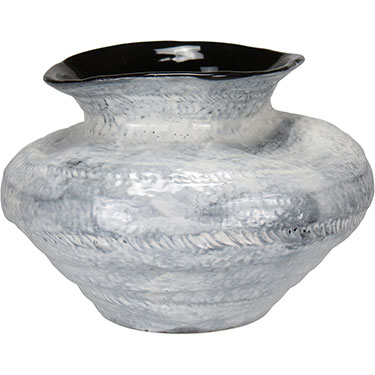 VASO DECORATIVO HOME&amp;CO CERÂMICA 15x20x20cm BRANCO