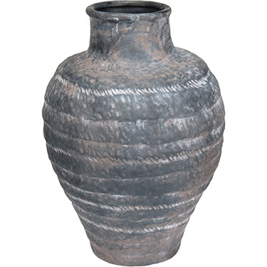 VASO DECORATIVO HOME&amp;CO CERÂMICA 30x20x20cm CINZA