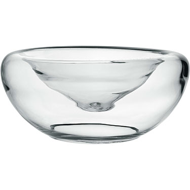 CENTRO MESA PAREDE DUPLA HOME&amp;CO VIDRO 11x25x25cm TRANSPARENTE