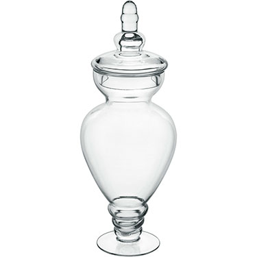 POTICHE HOME&amp;CO VIDRO 40x16x16cm TRANSPARENTE