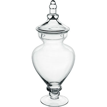 POTICHE HOME&amp;CO VIDRO 44x18x18cm TRANSPARENTE