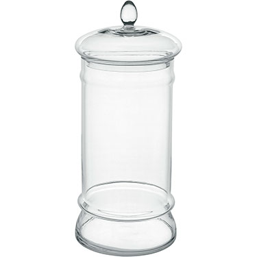 POTICHE HOME&amp;CO VIDRO 42x18x18cm TRANSPARENTE