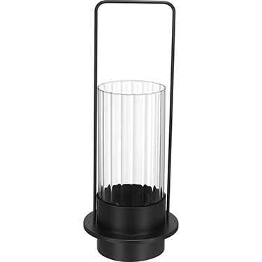 CASTIÇAL HOME&amp;CO METAL 45x17x17cm PRETO