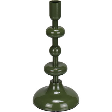 CASTIÇAL HOME&amp;CO METAL 22x10x10cm VERDE