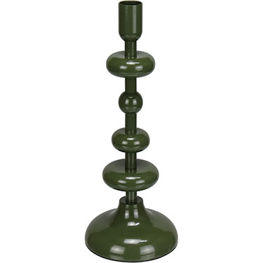 CASTIÇAL HOME&amp;CO METAL 26x10x10cm VERDE