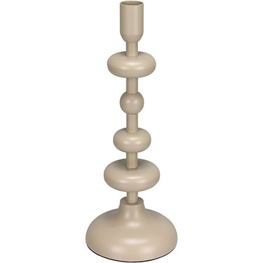 CASTIÇAL HOME&amp;CO METAL 26x10x10cm MARFIM