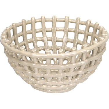 CENTRO MESA HOME&amp;CO CERÂMICA 12x22x22cm MARFIM