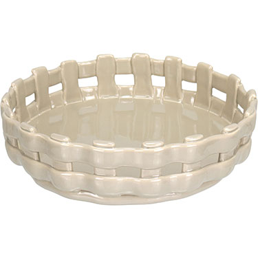 CENTRO MESA HOME&amp;CO CERÂMICA 6x21x21cm MARFIM