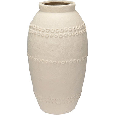 VASO DECORATIVO HOME&amp;CO CERÂMICA 36x18x18cm CREME