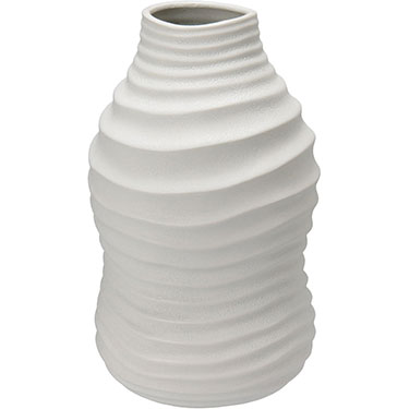 VASO DECORATIVO HOME&amp;CO CERÂMICA 30x18x18cm MARFIM