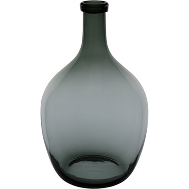 VASO HOME&amp;CO VIDRO 40x24x24cm FUMÊ