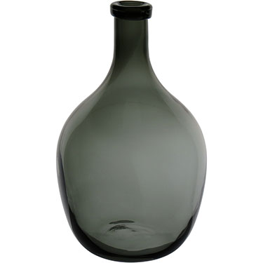 VASO HOME&amp;CO VIDRO 30x18x18cm FUMÊ