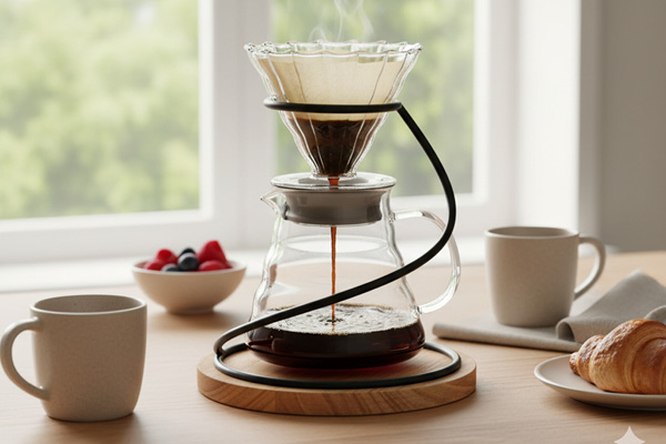 view of a coastal Mediterranean village on a hillside, with small boats in the water.